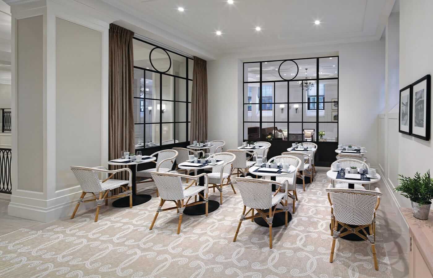 A look at the on-site, European inspired cafe found within the walls of the Watermark at Brooklyn Heights