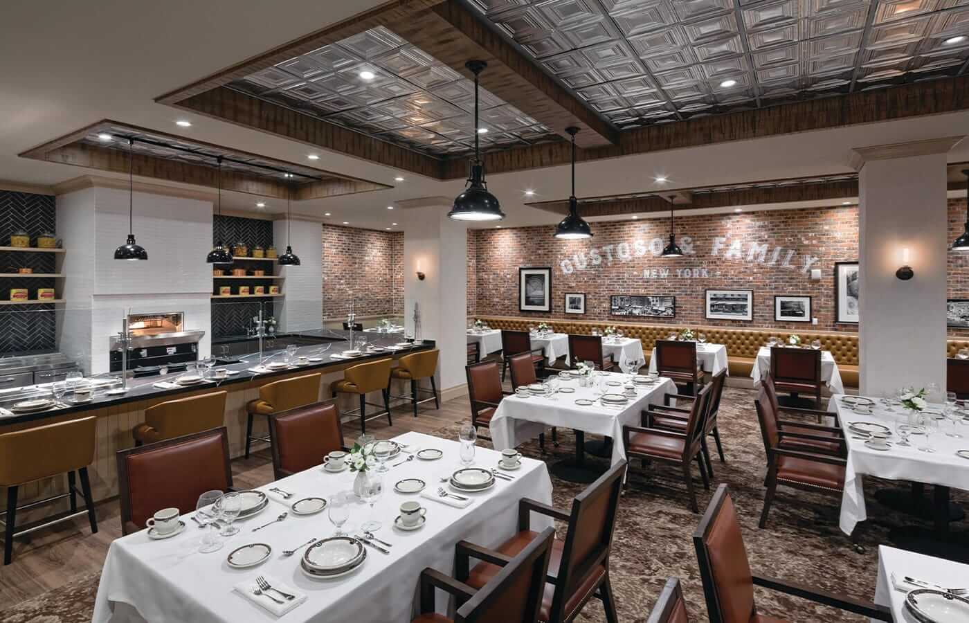 A look inside the Mediterranean style restaurant found on-site at the Watermark at Brooklyn Heights
