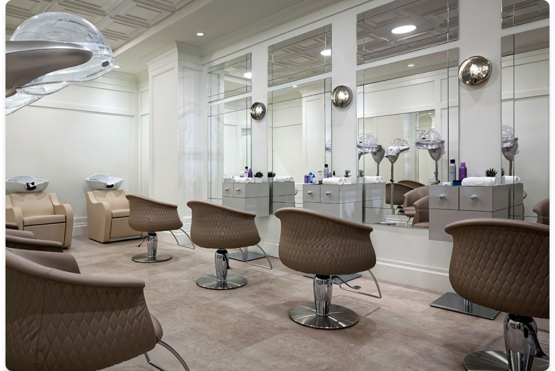 salon chairs at indulge salon and spa
