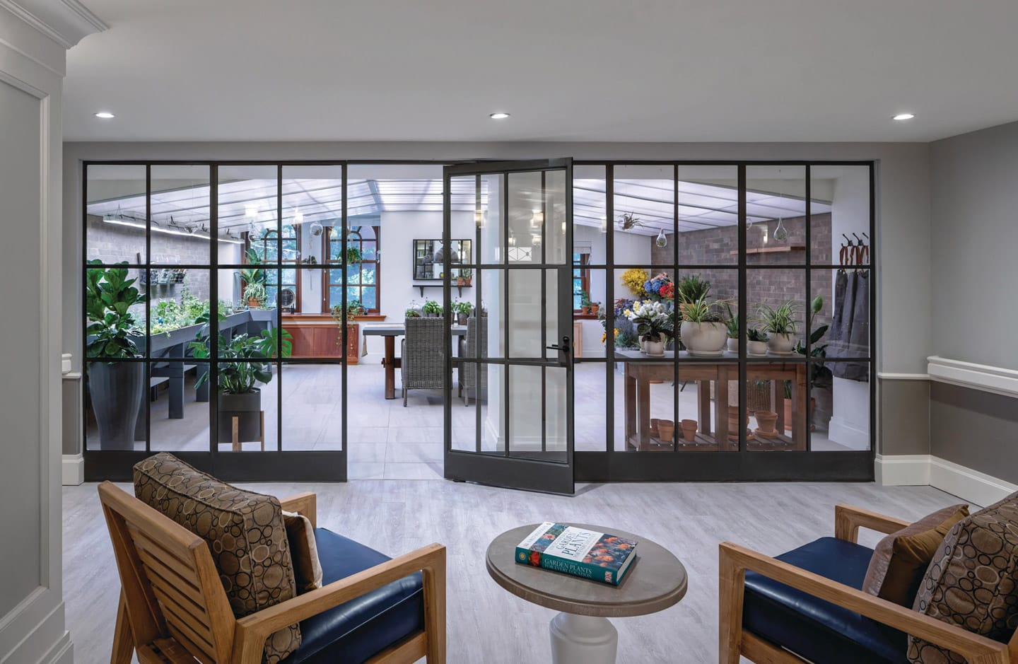 Memory Care Photo Gallery - A look at the indoor garden used exclusively by the Memory Care residents at the Watermark at Brooklyn Heights
