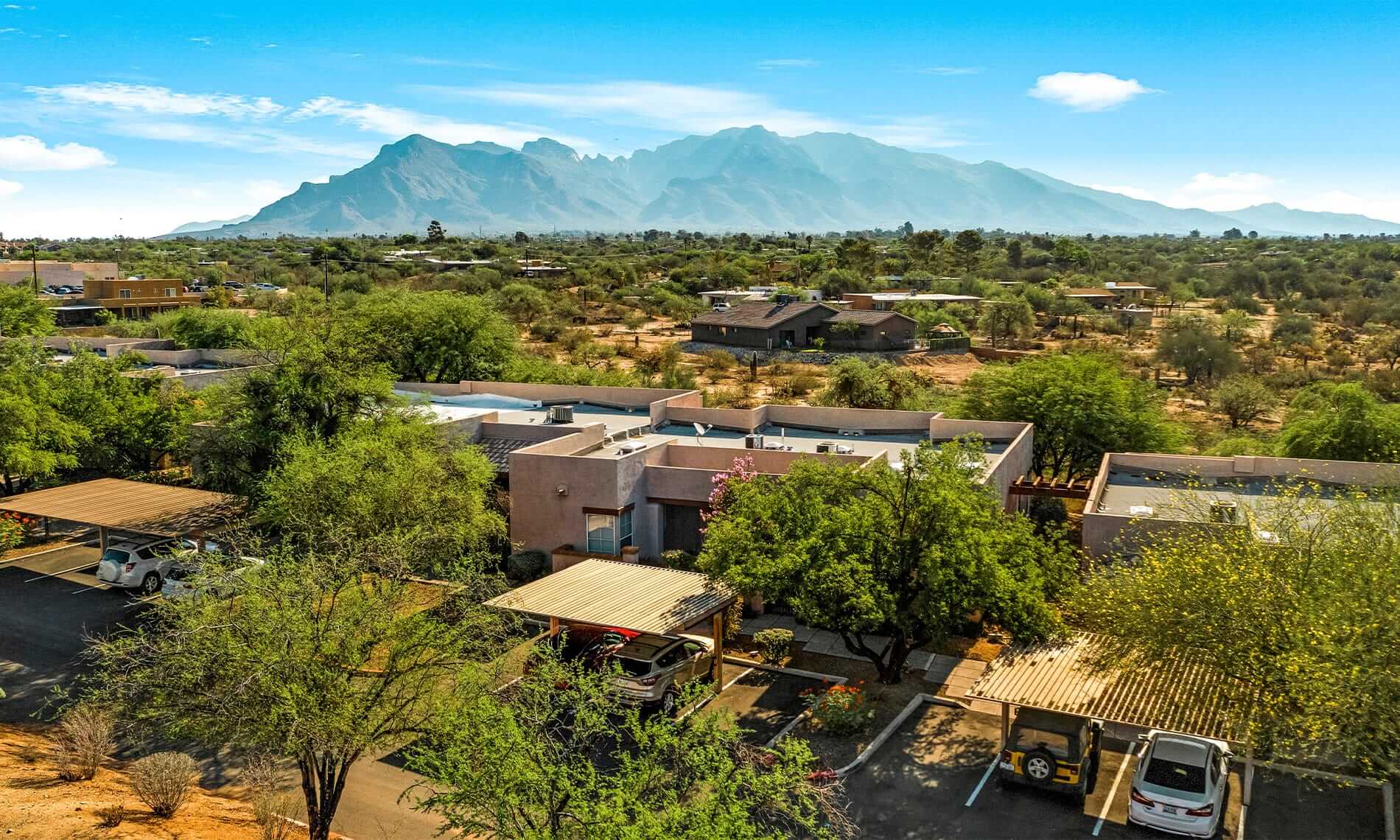 aerial shot of watermark property