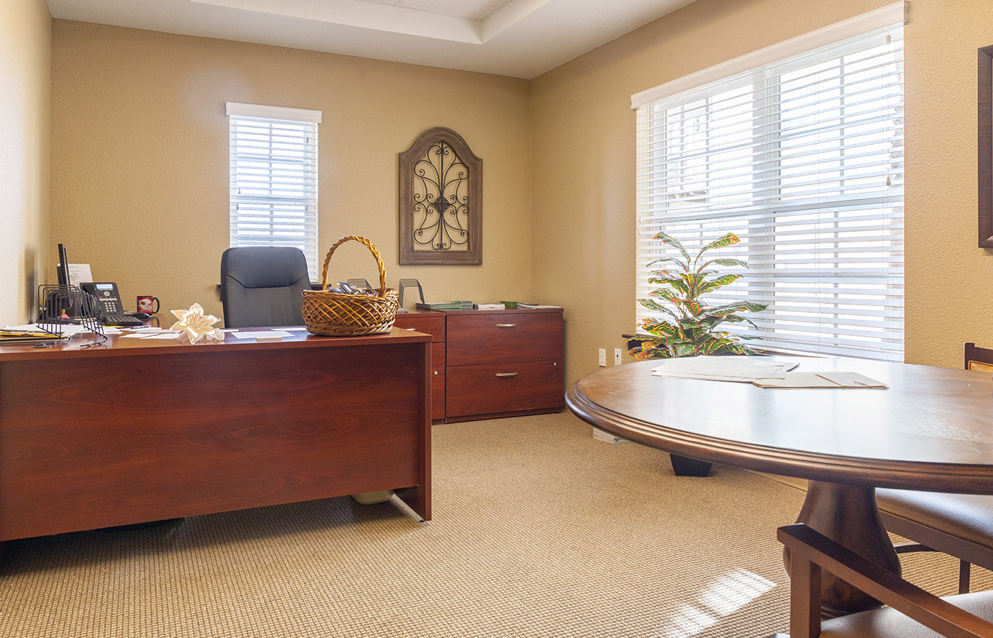 Office in one of the apartment at The  Caliche Senior Living.