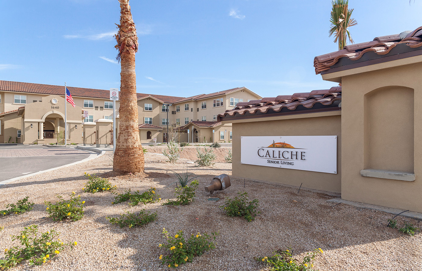 Outdoor view of the Living room The  Caliche Senior Living.