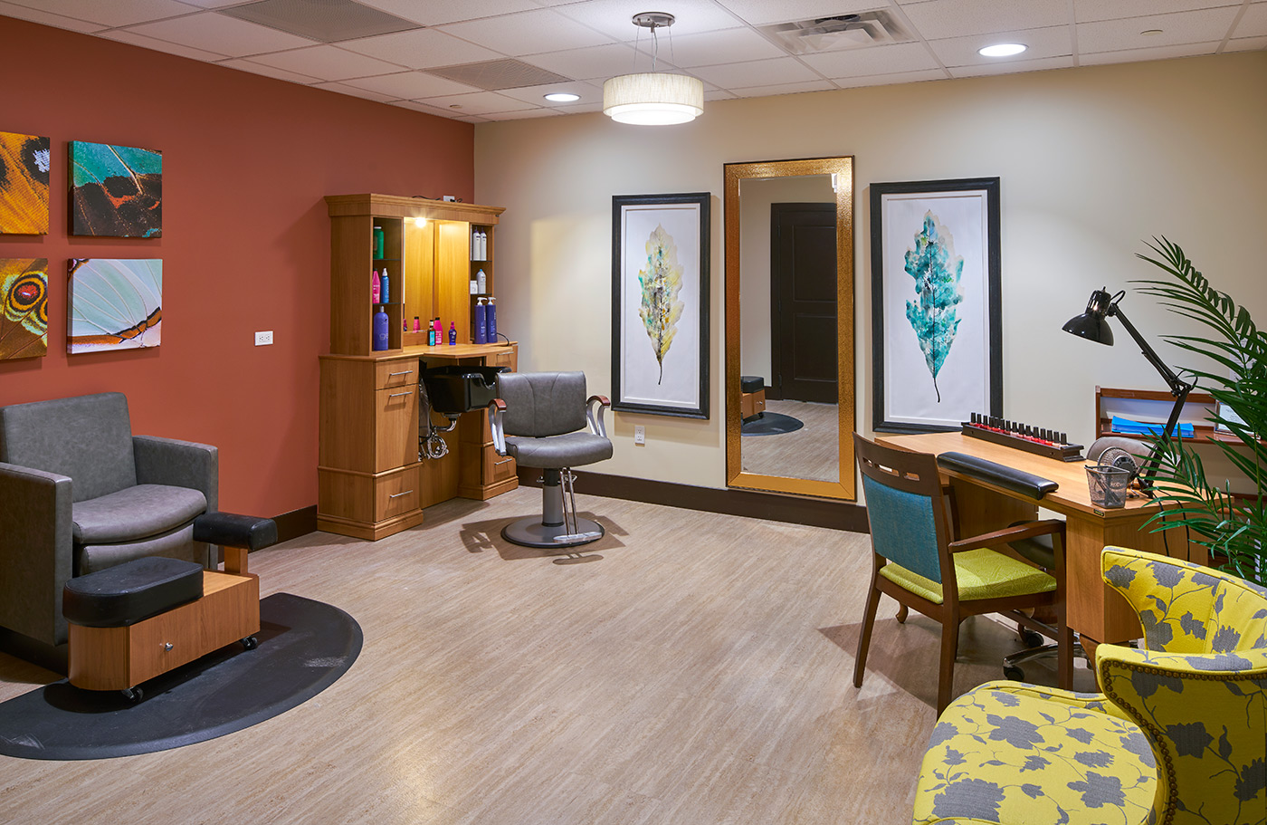 Salon interior shot