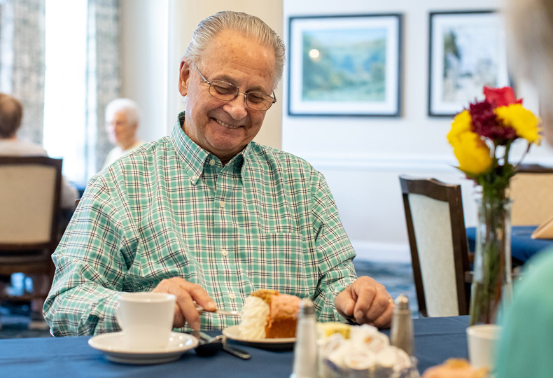 An Old Man Dining