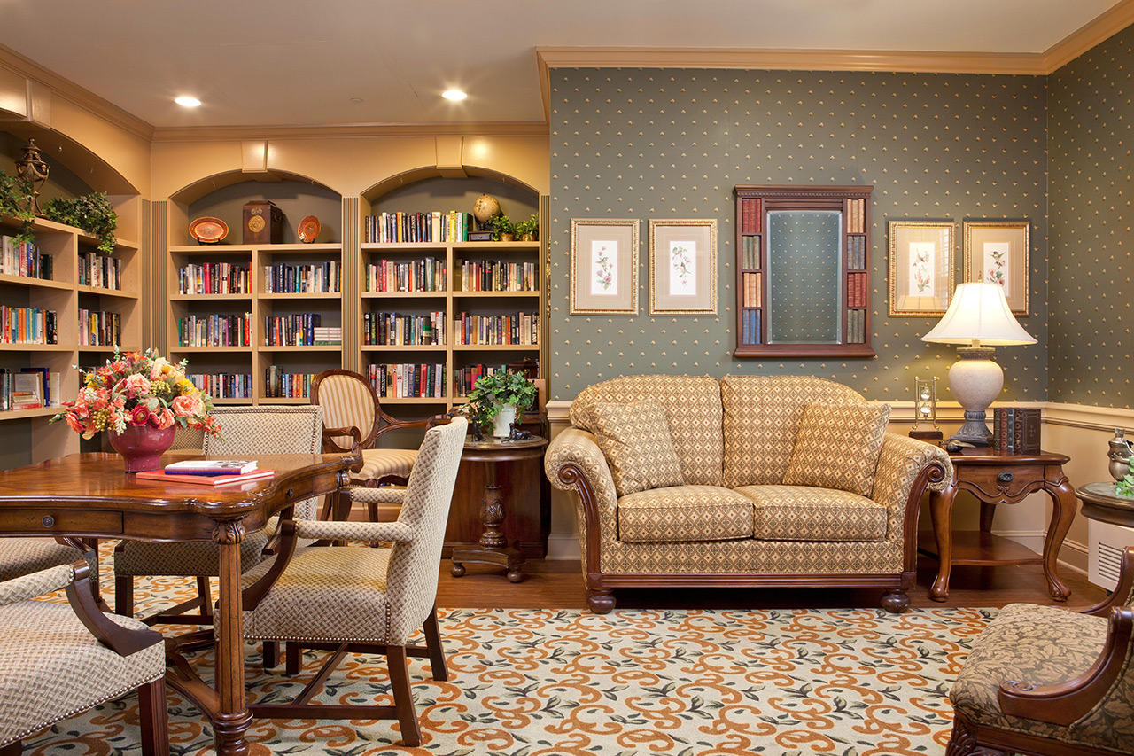 Living Room with Library