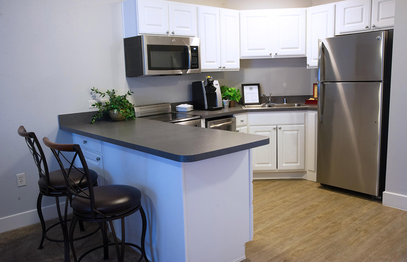 Kitchen including in the St Andrew appartments