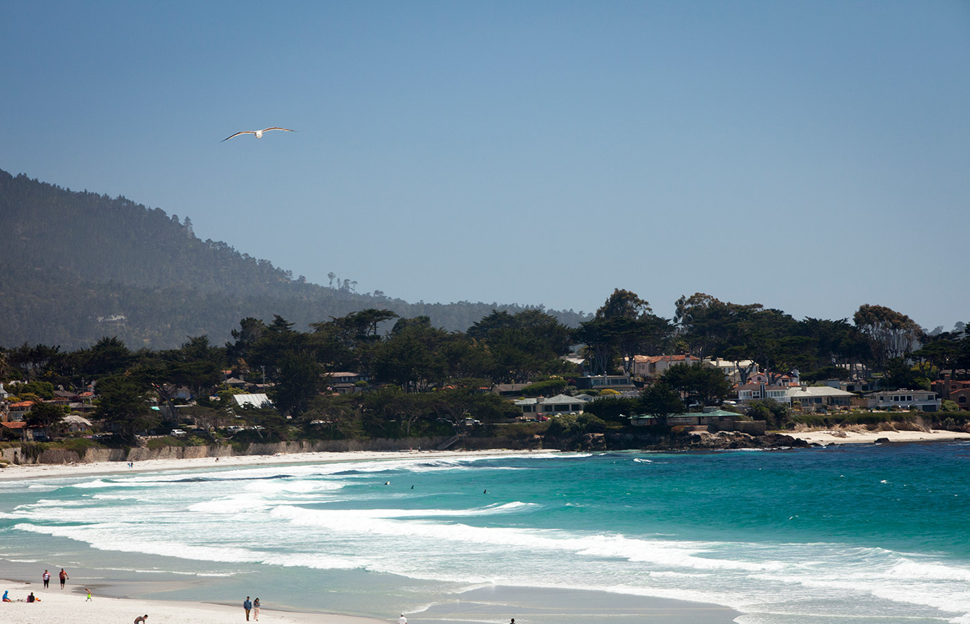 Carmel beach and its pristine water