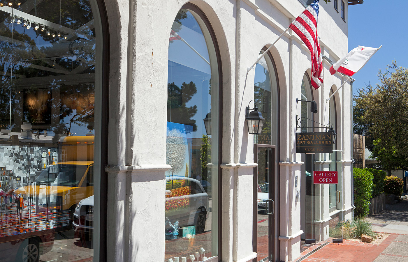 A shot of one of the Carmel downtown building