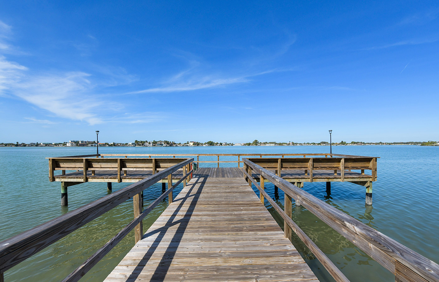 View of the pier facing the bay