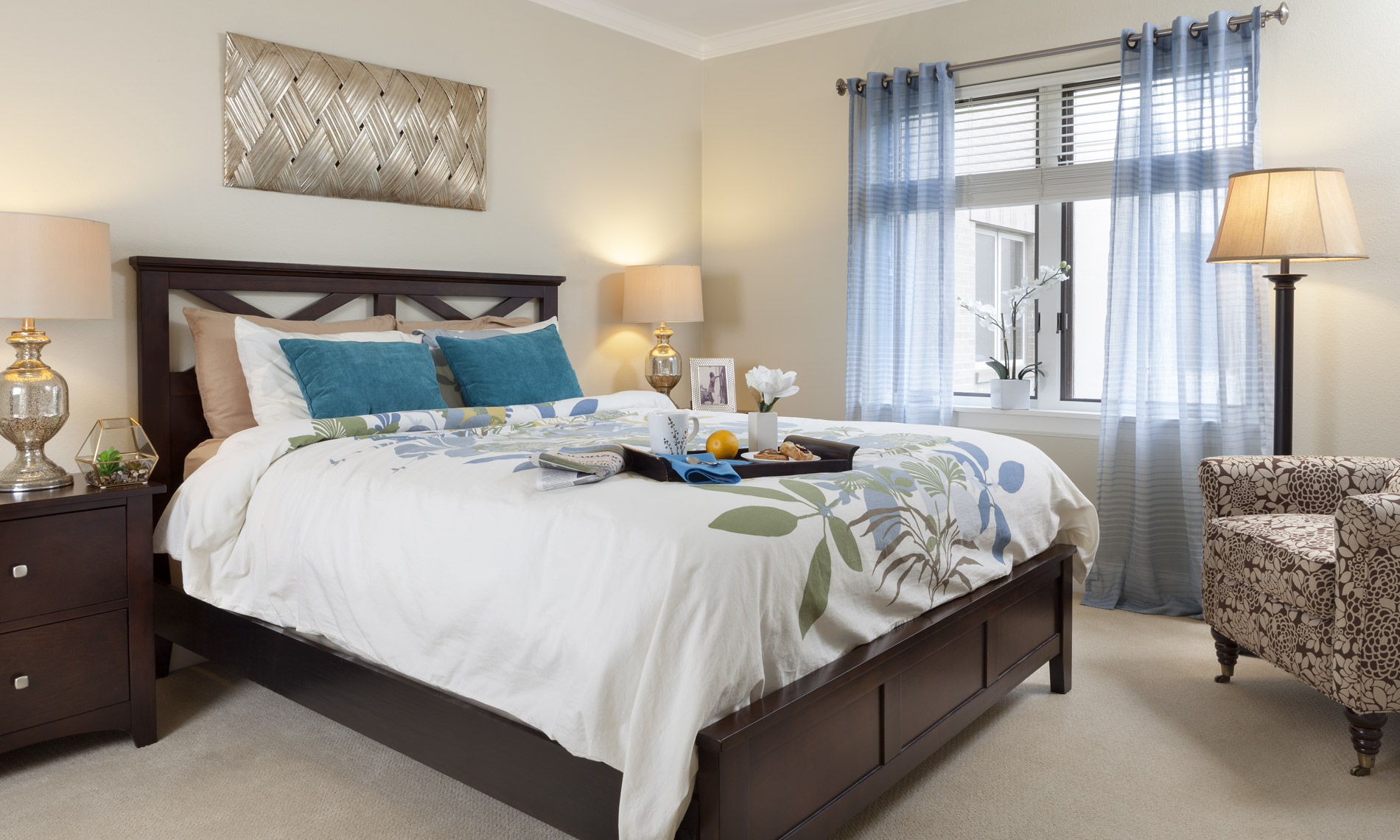 Bright and cozy bedroom