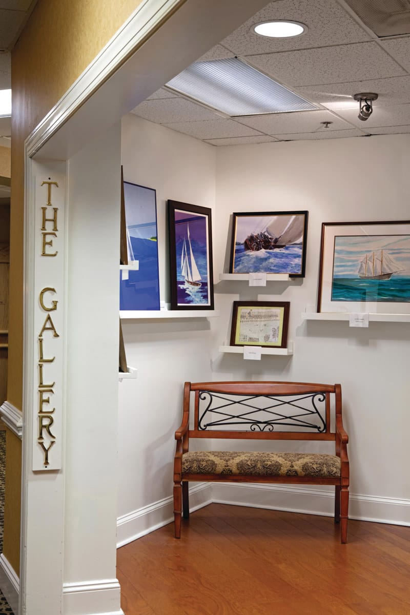 If you are more artistic, join us in the creative arts studio for chalk drawing. Our Art Gallery features artwork from many of our talented residents.