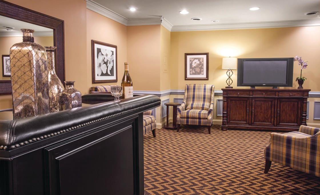 For a little more excitement, stop by the Club Lounge and cheer on the Tar Heels with friends.