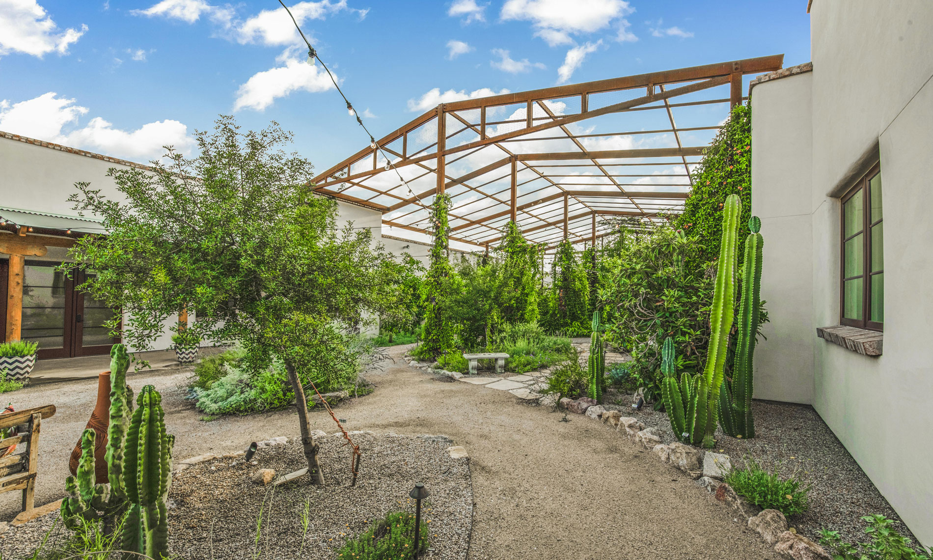 A private garden that the residents at The Hacienda at the River can tend to in their free time