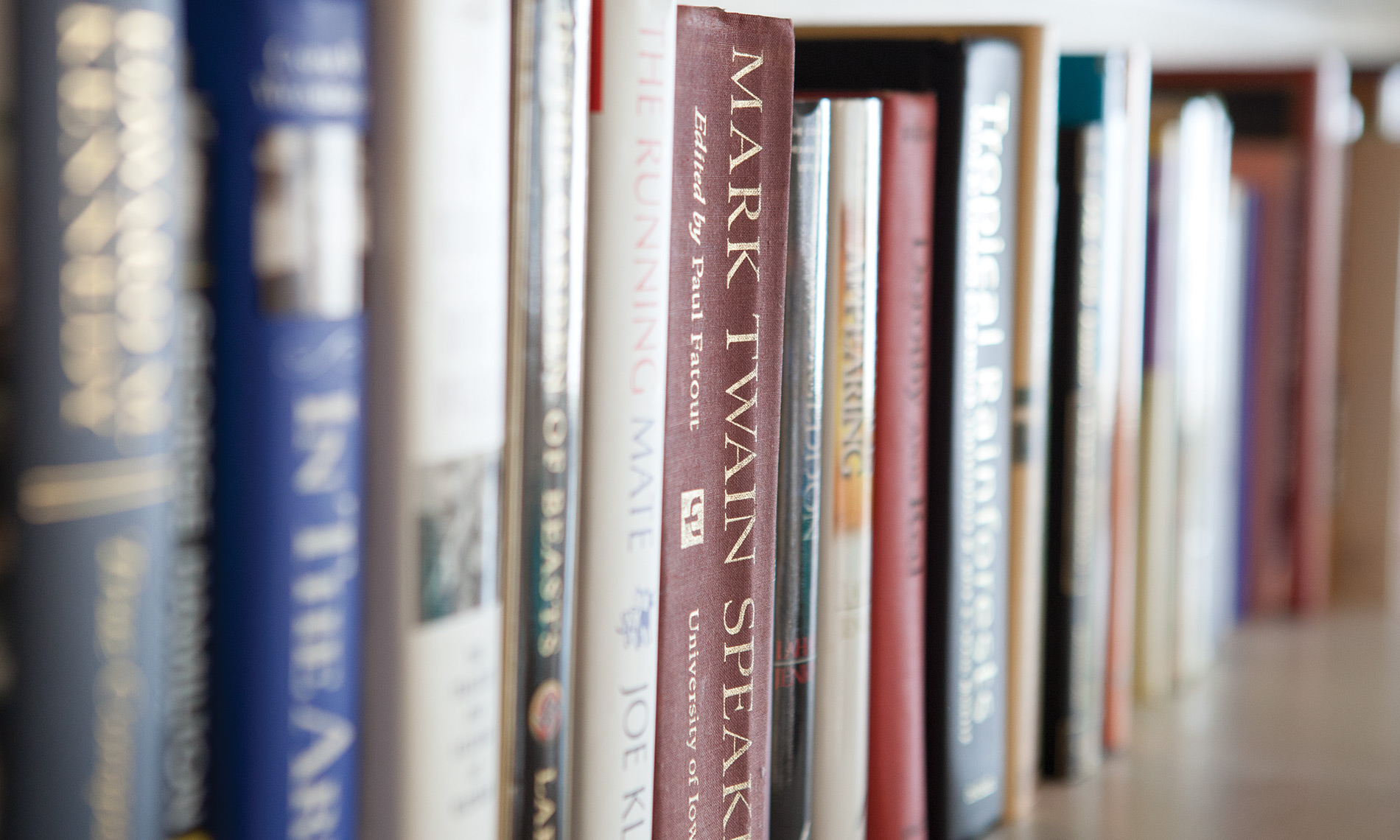 A library of books