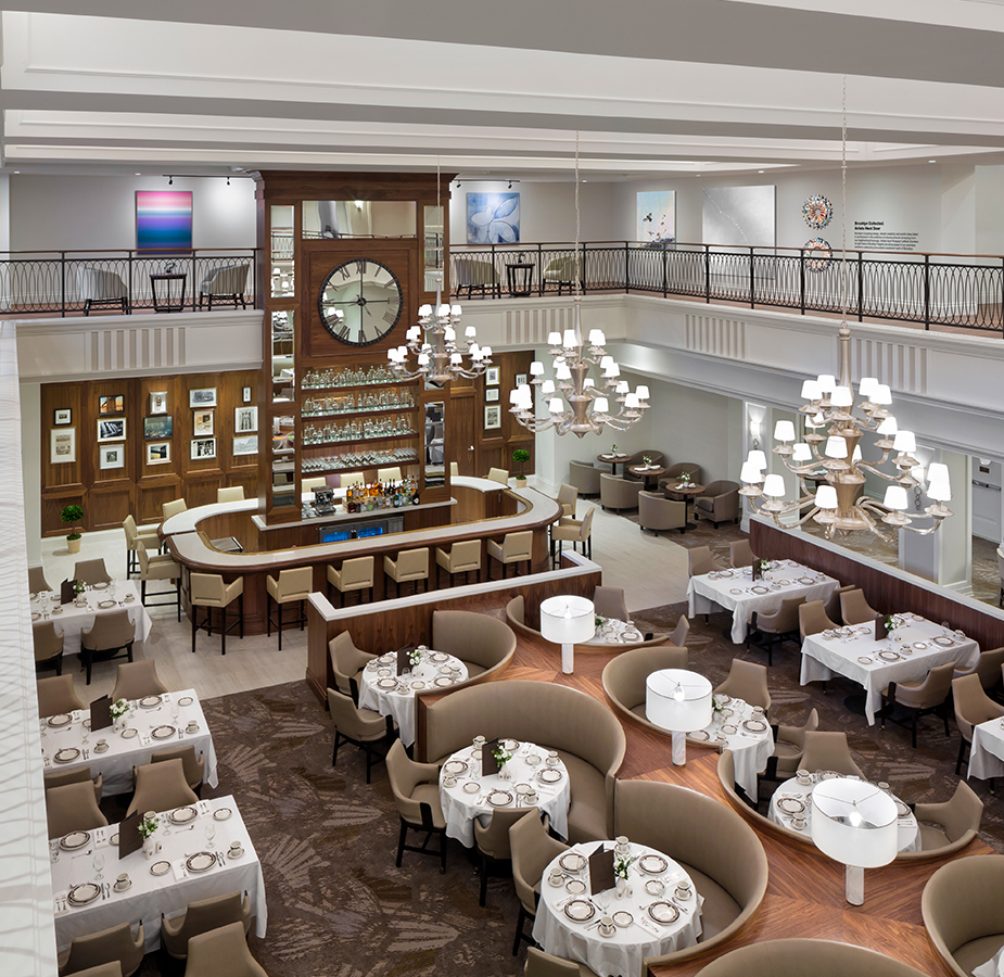 Image of a dining room at Brooklyn Heights from an indoor terrace Image of a dining room at Brooklyn Heights from an indoor terrace