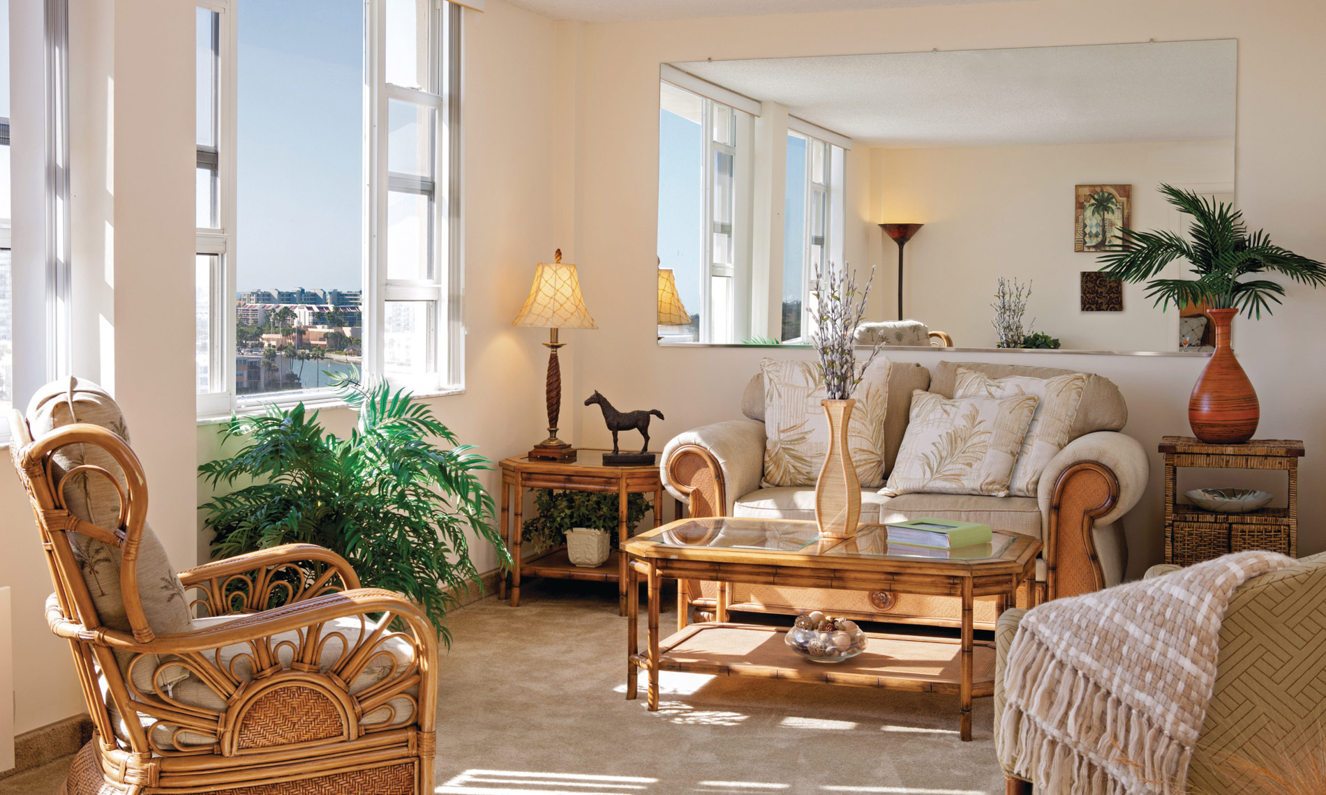 Living Room with bright window and cozy chairs