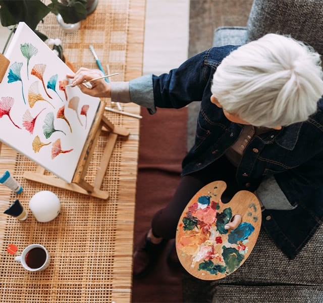 elderly woman water colour painting elderly woman water colour painting
