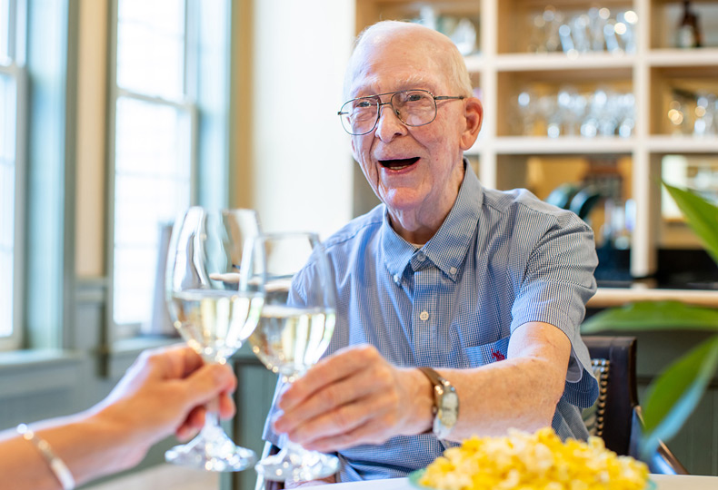 Old People dining