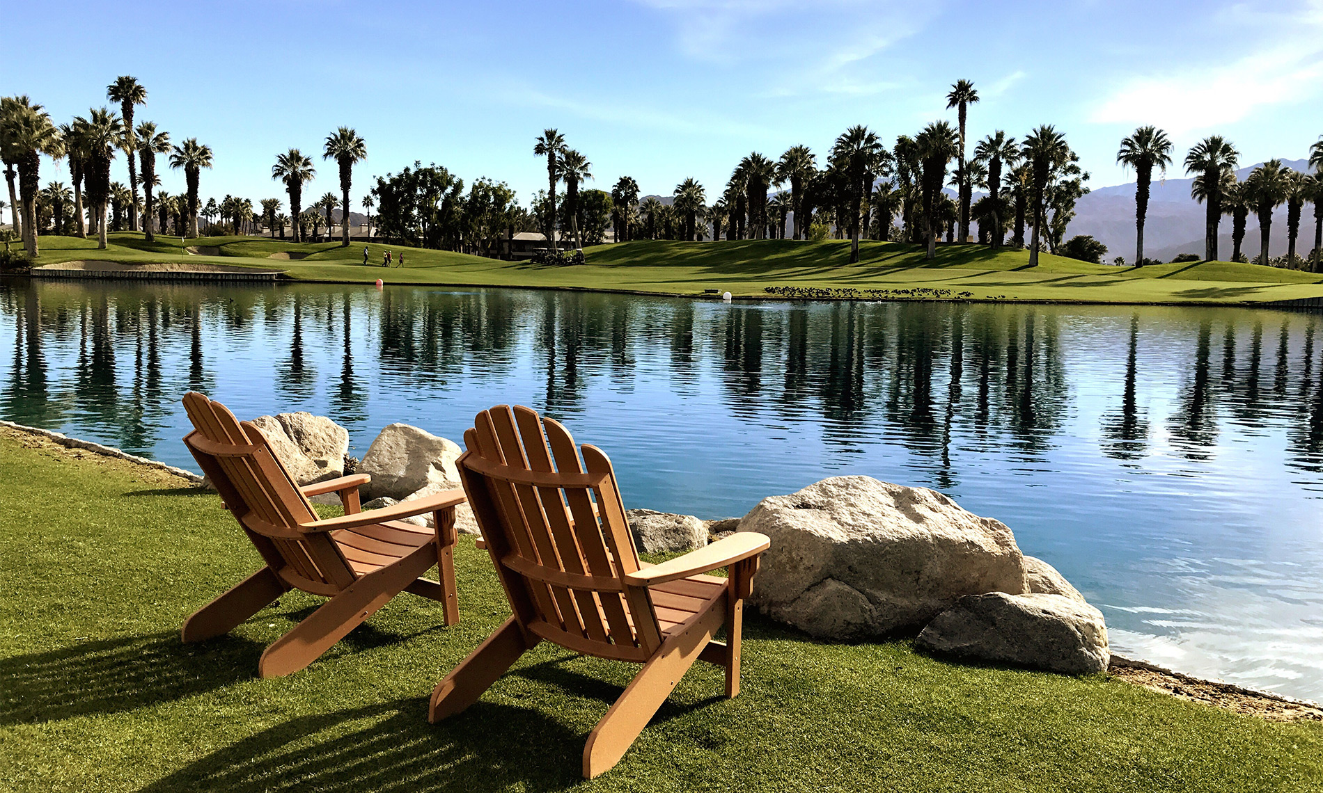 Two Armchairs by the lake