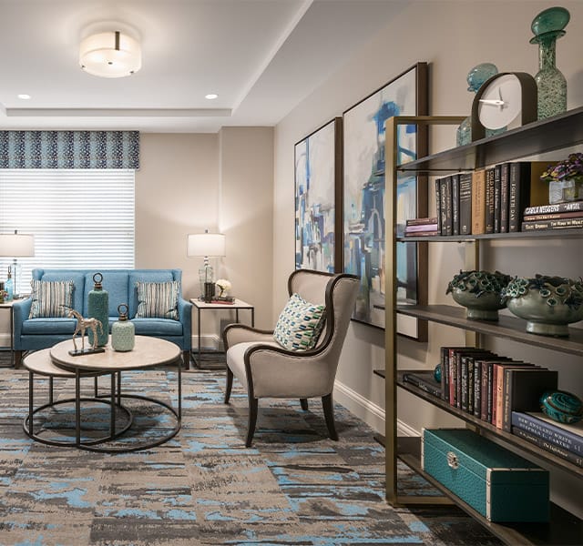 The Preston at the Park Cities Seventh floor lounge located at the Preston at the Park Cities