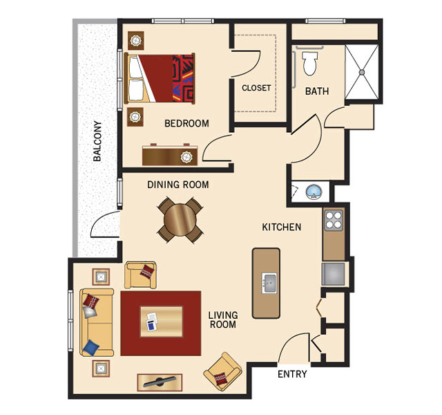 The Preston of the Park Cities Floor Plans One of the numerous floor plan offerings available at the Preston of the Park Cities located in Dallas Texas.