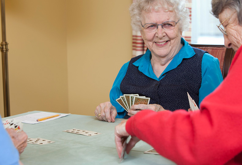 Old Women playing cards