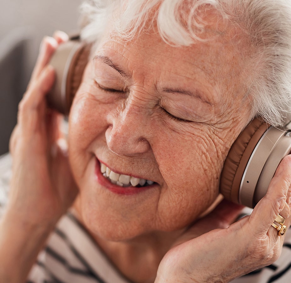 A Woman with a headset