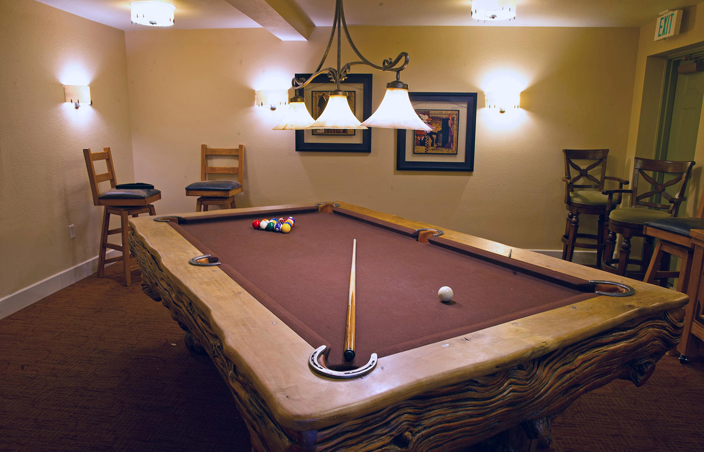 Pool Table The pool table room